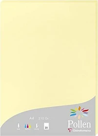 Clairefontaine Pollen Universalpapier kanariengelb, A4, 210g/m², 25 Blatt