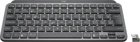 Logitech MX Keys Mini for Business, LEDs weiß, Logi Bolt, Graphite, schwarz, USB/Bluetooth, CH