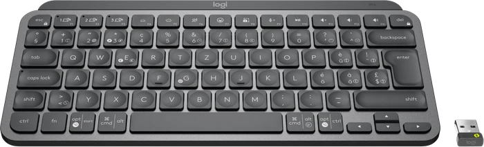 Logitech MX Keys Mini for Business, LEDs weiß, Logi Bolt, Graphite, schwarz, USB/Bluetooth, CH