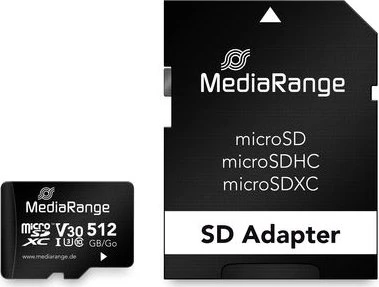 MediaRange R100/W30 512GB Kit, UHS-I U3, Class 10