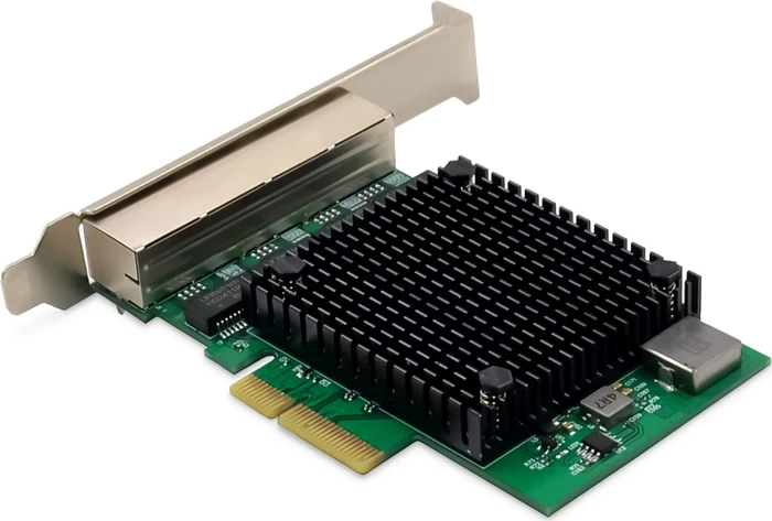 Digitus 2.5G LAN-Adapter, 4x RJ-45, PCIe 2.1 x4