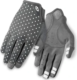 Giro La DND Fahrradhandschuhe dark shadow/white dots