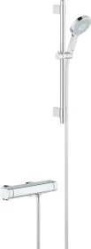 Grohe Grohtherm 2000 Thermostat Brausearmatur mit Brausegarnitur chrom