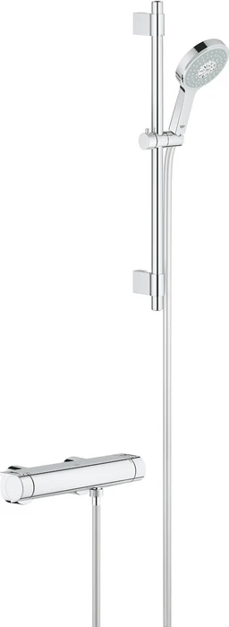 Grohe Grohtherm 2000 Thermostat Brausearmatur mit Brausegarnitur chrom