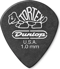 Dunlop Tortex Pitch Black Jazz III Pick, 1.0mm, 12-Pack