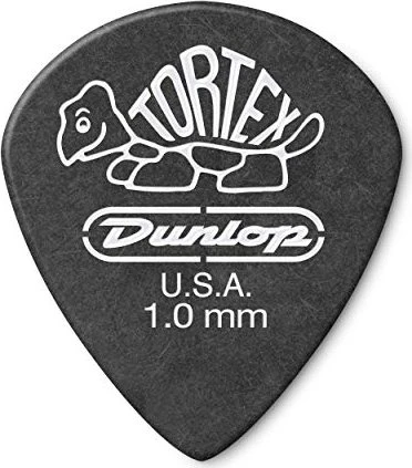 Dunlop Tortex Pitch Black Jazz III Pick, 1.0mm, 12-Pack