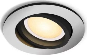 Philips Hue White Ambiance Milliskin Einbauleuchte rund alu