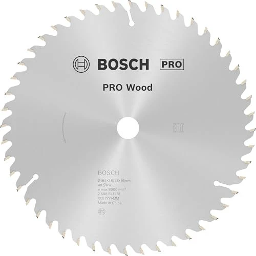 Bosch Professional Optiline Wood Kreissägeblatt 48Z, 184x2.6x16mm, 1 Stück