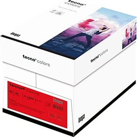 inapa tecno colors Universalpapier intensivrot, A4, 80g/m², 2500 Blatt