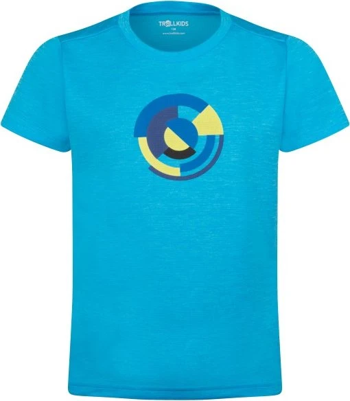 Trollkids Sognefjord Funktionsshirt kurzarm pool blue (Junior)