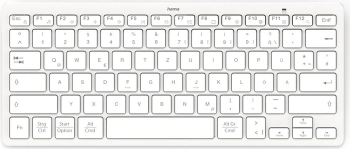 Hama KEY4ALL X510 Bluetooth-Tastatur silber/weiß, Bluetooth, DE