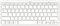 Hama KEY4ALL X510 Bluetooth-Tastatur silber/weiß, Bluetooth, DE Vorschaubild