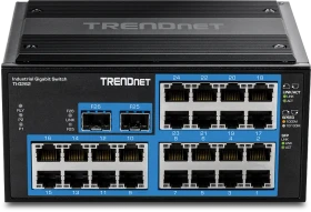 TRENDnet TI Hardened Industrial Railmount Gigabit Switch, 24x RJ-45, 2x SFP (TI-G262)