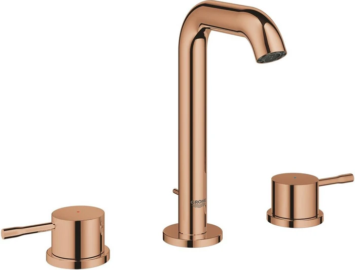 Grohe Essence 3-Loch Waschbeckenarmatur 1/2" M-Size mit Ablauffernbedienung warm sunset