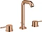 Grohe Essence 3-Loch Waschbeckenarmatur 1/2" M-Size mit Ablauffernbedienung warm sunset Vorschaubild