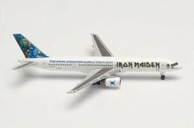 Herpa Iron Maiden (Astraeus) Boeing 757-200 Ed Force One The Final Frontier World Tour 2011 G-STRX