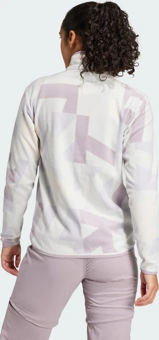 adidas Terrex Multi Printed Fleece Jacke grey one/preloved fig (Damen)