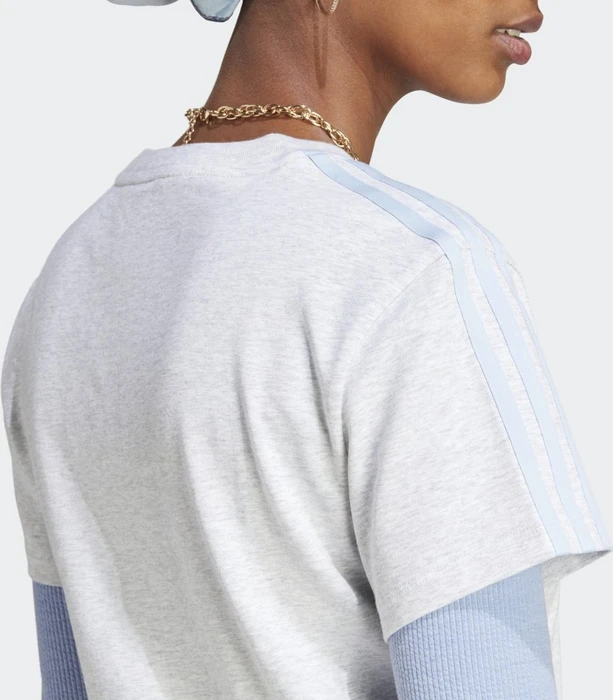 adidas Graphic T-Shirt kurzarm light grey heather (Damen)