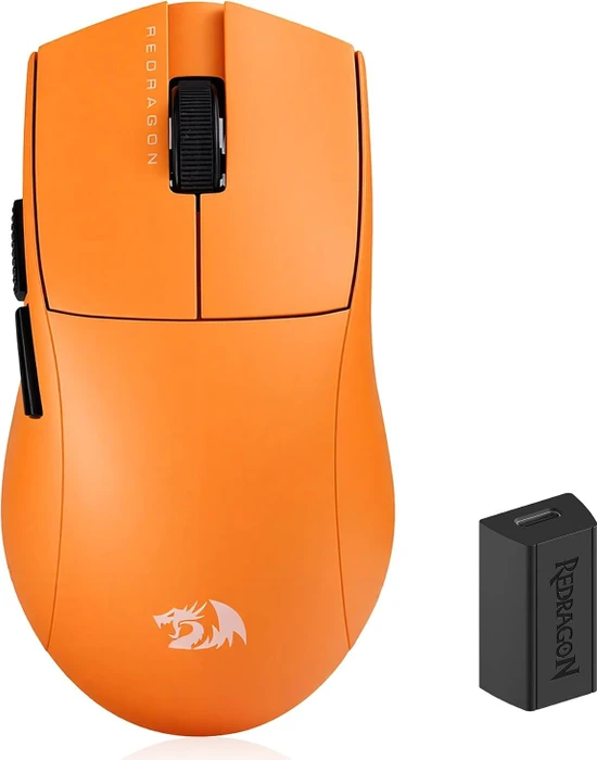 Redragon M916 K1NG Ultra 8K Wireless Gaming Mouse orange, USB/Bluetooth