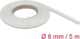 DeLOCK Schutzschlauch Glasfasergeflecht, 8mm, 5m, weiß