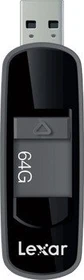 Lexar JumpDrive S75 64GB schwarz, USB-A, USB 3.2 Gen 1×1
