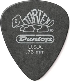 Dunlop Tortex Pitch Black Standard Pick, .73mm, 72-Pack