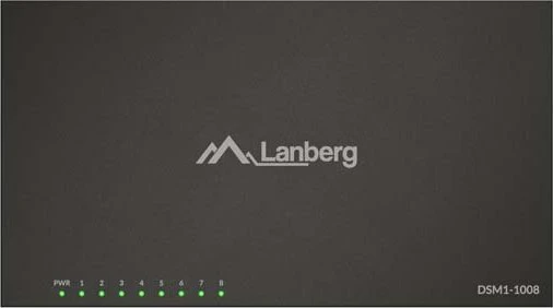 Lanberg DSM1 Desktop Gigabit Switch, 8x RJ-45