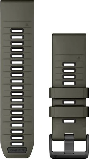 Garmin QuickFit Silikonarmband 26mm olive drab/black