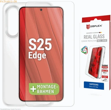 Displex Real Glass + Case für Samsung Galaxy S25 Edge