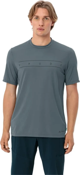 Vaude Qimsa Logo Funktionsshirt kurzarm heron (Herren)