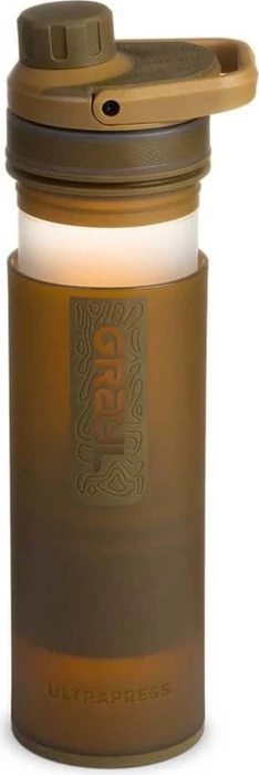 Grayl Ultrapress Wasserfilter Trinkflasche 473ml coyote brown