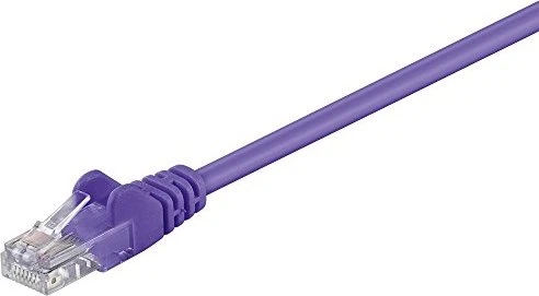 goobay Patchkabel, Cat6, U/UTP, RJ-45/RJ-45, 3m, violett