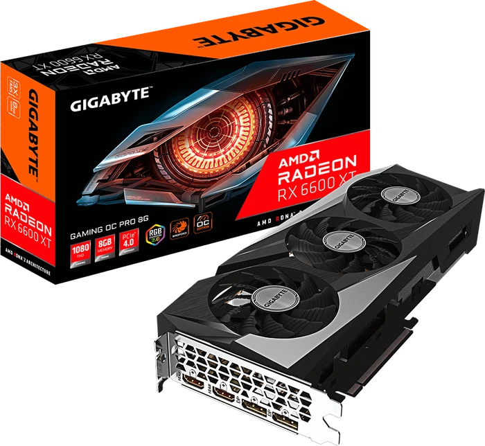 GIGABYTE Radeon RX 6600 XT Gaming OC Pro 8G, 8GB GDDR6, 2x HDMI, 2x DP