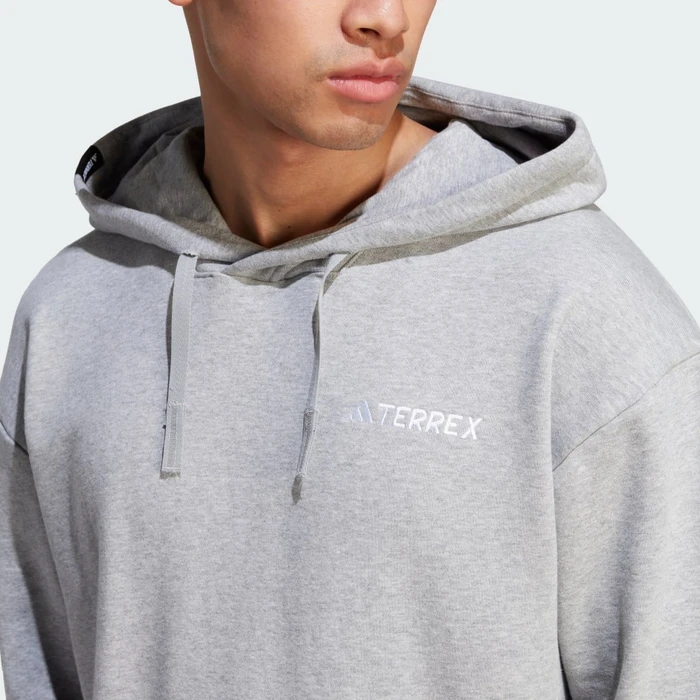 adidas Organiser Logo Hoodie medium grey heather (Herren)