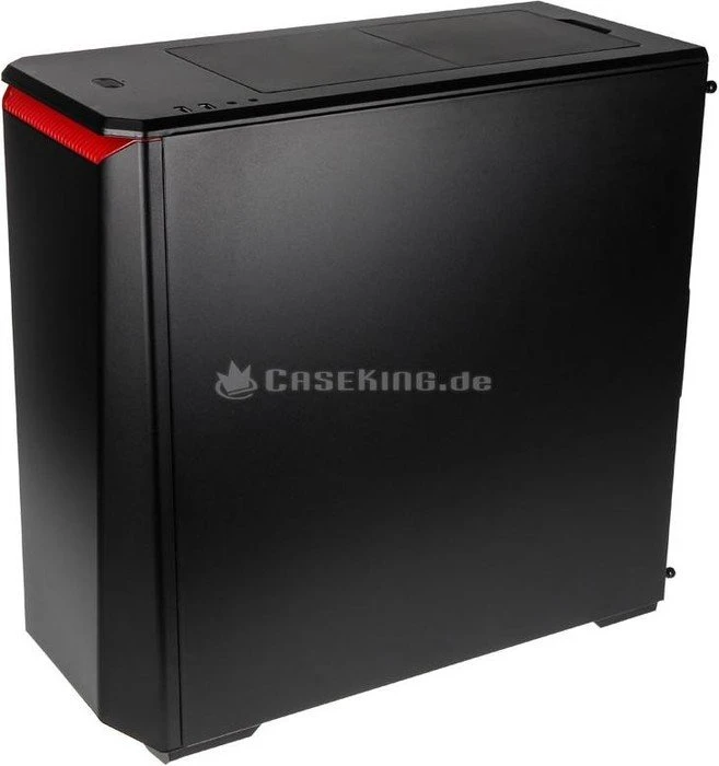 Phanteks Eclipse P400S Tempered Glass Edition schwarz/rot, Glasfenster, schallgedämmt