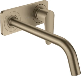 Hansgrohe Axor Citterio M Waschbeckenarmatur mit Platte 227mm brushed nickel