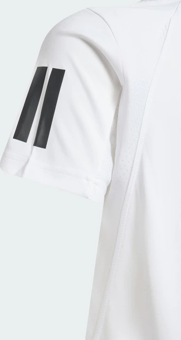 adidas Club Tennis 3-Streifen Funktionsshirt kurzarm weiß (Junior)