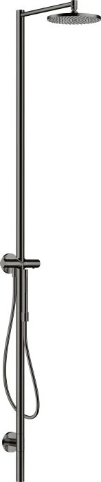 Hansgrohe Axor Starck Duschsäule mit Thermostat und Kopfbrause 240 1jet polished black chrome