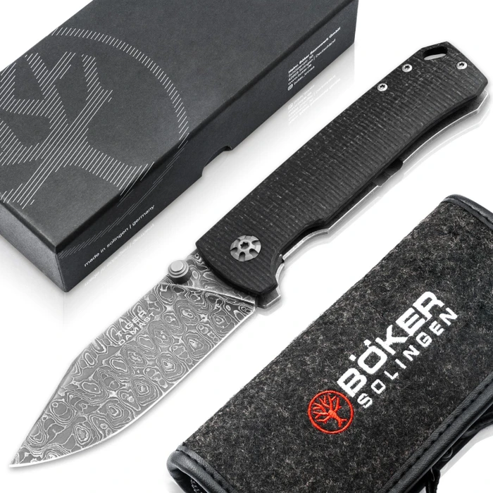 Böker Solingen Tiger Damast Taschenmesser