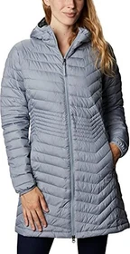 Columbia Powder Lite Mid Hooded Jacke tradewinds grey (Damen)