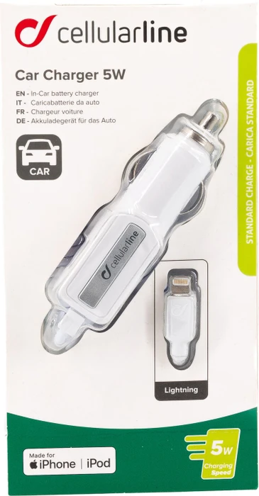 Cellularline Car Charger für Apple iPhone 5/5s/5c