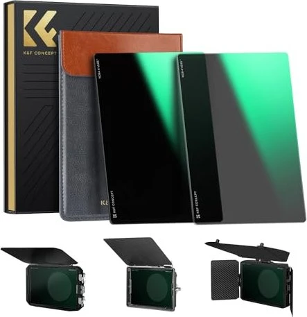 K&F Concept Nano-X ND8 + ND64 Filter Set 4x5.65" Matte Box System