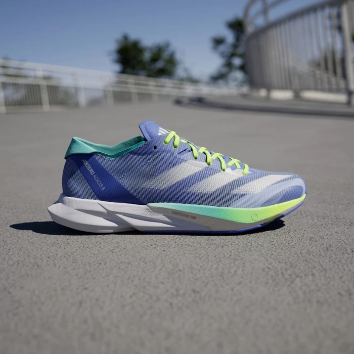 adidas Adizero Adios 8 blue spark/zero metalic/flash aqua (Damen)