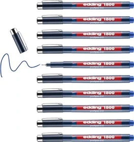 edding 1800 0.5mm blau, 10er-Pack
