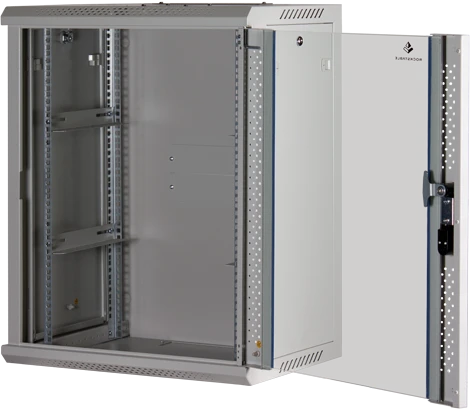 Rockstable 19" Wandschrank 15HE, Sicherheitsglastür, IP2X, weiß, 440mm tief