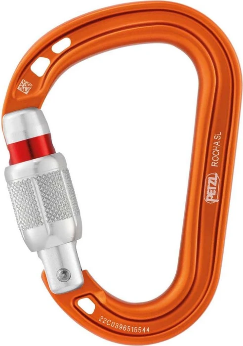 Petzl Rocha Schraubkarabiner orange