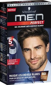 Schwarzkopf Men Perfect Anti-Grau Tönungs-Gel 60 Natur Mittelbraun, 80ml