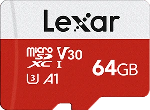 Lexar E-Serie R100 64GB Kit, UHS-I U3, A1, Class 10