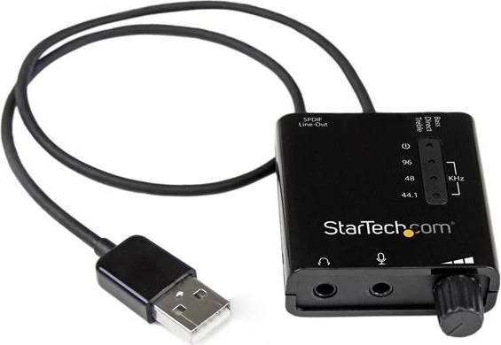 StarTech Externe USB Soundkarte mit SPDIF Digital Audio und Stereo Mic