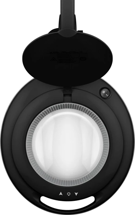 Wentronic Goobay LED-Klemm-Lupenleuchte, 9W, 1.75x, 3 Dioptrien schwarz